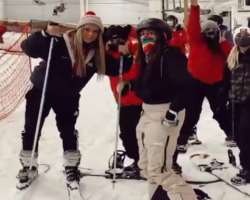 She enjoys Ice-ski whenever she gets an opportunity.